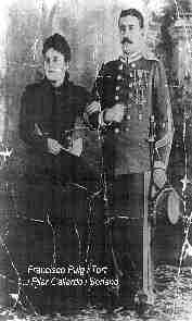 Francisco Puig i Fuert y su mujer Juaquina Pilar