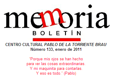 Bolet�n Memoria 133 / Centro Pablo