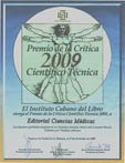 Premio Anual de la Cr�tica Cient�fico-T�cnica