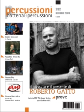 Copertina del numero 01 (gennaio 2009) della Rivista Percussioni