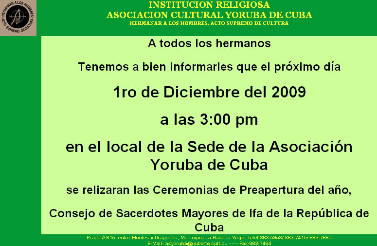 Ceremonias de Preapertura del a�o 2010