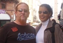 Edesio Alejandro Rodriguez e sua moglie Idolka De Erbiti