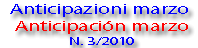 Anticipazioni/Anticipaci�n, gennaio/enero 2010. Numero 1