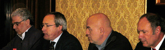 Darwin Pastorin, Franco Costanzi, Marco Rizzo e Alberto Juantorena