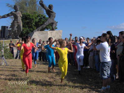 Conmemoracin de la Rebelin de Triunvirato. Monumento Nacional al Esclavo Rebelde. Noviembre 2008
