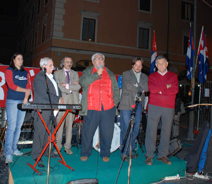 Manifestazione-spettacolo per i Cinque Eroi cubani dell'8 ottobre 2008 a Roma