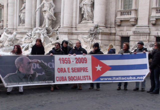 Manifestazione dell'Associazione Nazionale di Amicizia Italia Cuba. Circolo di Roma (6 gennaio 2009)