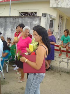 Odalis en una actividad en homenaje a la mujer en la ciudad de Camagüey