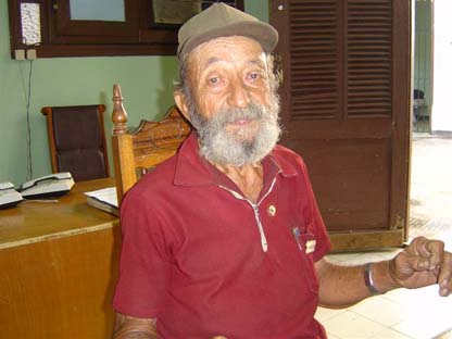 Benigno Juli�n Fern�ndez, el tanquista que estuvo con Fidel en Playa Gir�n. Foto: L�zaro David Najarro Pujol