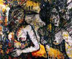 Zaida del R�o (Guadalupe, Cuba, 1954), Dualidad 1997. �leo/Tela, 110x90 cms